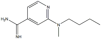 2-[butyl(methyl)amino]pyridine-4-carboximidamide 结构式