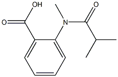 2-[isobutyryl(methyl)amino]benzoic acid 结构式