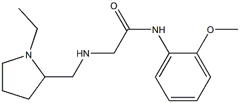 2-{[(1-ethylpyrrolidin-2-yl)methyl]amino}-N-(2-methoxyphenyl)acetamide 结构式