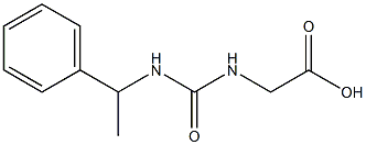 2-{[(1-phenylethyl)carbamoyl]amino}acetic acid 结构式