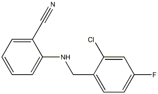 2-{[(2-chloro-4-fluorophenyl)methyl]amino}benzonitrile 结构式