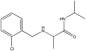 2-{[(2-chlorophenyl)methyl]amino}-N-(propan-2-yl)propanamide 结构式