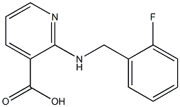 2-{[(2-fluorophenyl)methyl]amino}pyridine-3-carboxylic acid 结构式