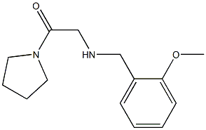 2-{[(2-methoxyphenyl)methyl]amino}-1-(pyrrolidin-1-yl)ethan-1-one 结构式