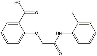 2-{[(2-methylphenyl)carbamoyl]methoxy}benzoic acid 结构式