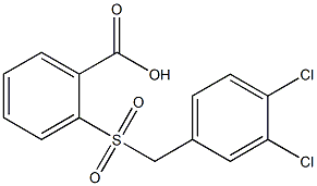 2-{[(3,4-dichlorophenyl)methane]sulfonyl}benzoic acid 结构式