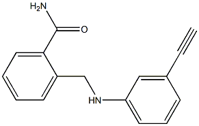 2-{[(3-ethynylphenyl)amino]methyl}benzamide 结构式