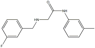 2-{[(3-fluorophenyl)methyl]amino}-N-(3-methylphenyl)acetamide 结构式