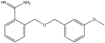 2-{[(3-methoxybenzyl)oxy]methyl}benzenecarboximidamide 结构式