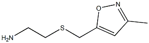 2-{[(3-methyl-1,2-oxazol-5-yl)methyl]sulfanyl}ethan-1-amine 结构式