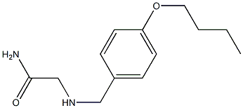 2-{[(4-butoxyphenyl)methyl]amino}acetamide 结构式