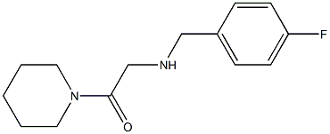 2-{[(4-fluorophenyl)methyl]amino}-1-(piperidin-1-yl)ethan-1-one 结构式