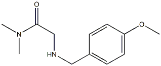 2-{[(4-methoxyphenyl)methyl]amino}-N,N-dimethylacetamide 结构式
