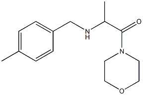 2-{[(4-methylphenyl)methyl]amino}-1-(morpholin-4-yl)propan-1-one 结构式