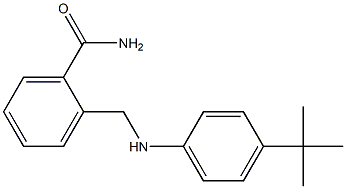 2-{[(4-tert-butylphenyl)amino]methyl}benzamide 结构式