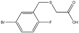 2-{[(5-bromo-2-fluorophenyl)methyl]sulfanyl}acetic acid 结构式