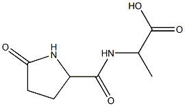 2-{[(5-oxopyrrolidin-2-yl)carbonyl]amino}propanoic acid 结构式