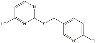 2-{[(6-chloropyridin-3-yl)methyl]sulfanyl}pyrimidin-4-ol 结构式