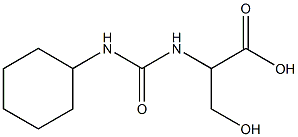 2-{[(cyclohexylamino)carbonyl]amino}-3-hydroxypropanoic acid 结构式