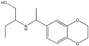 2-{[1-(2,3-dihydro-1,4-benzodioxin-6-yl)ethyl]amino}butan-1-ol 结构式