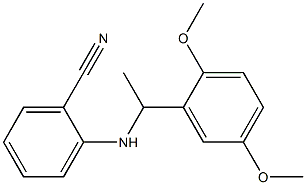 2-{[1-(2,5-dimethoxyphenyl)ethyl]amino}benzonitrile 结构式