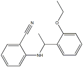 2-{[1-(2-ethoxyphenyl)ethyl]amino}benzonitrile 结构式
