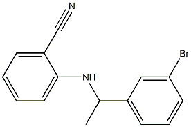 2-{[1-(3-bromophenyl)ethyl]amino}benzonitrile 结构式