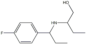 2-{[1-(4-fluorophenyl)propyl]amino}butan-1-ol 结构式