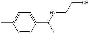 2-{[1-(4-methylphenyl)ethyl]amino}ethan-1-ol 结构式