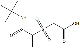 2-{[1-(tert-butylcarbamoyl)ethane]sulfonyl}acetic acid 结构式