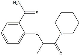 2-{[1-oxo-1-(piperidin-1-yl)propan-2-yl]oxy}benzene-1-carbothioamide 结构式