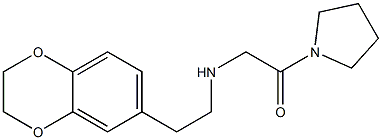 2-{[2-(2,3-dihydro-1,4-benzodioxin-6-yl)ethyl]amino}-1-(pyrrolidin-1-yl)ethan-1-one 结构式