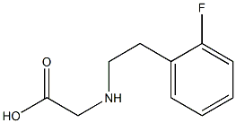 2-{[2-(2-fluorophenyl)ethyl]amino}acetic acid 结构式