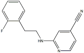 2-{[2-(2-fluorophenyl)ethyl]amino}isonicotinonitrile 结构式