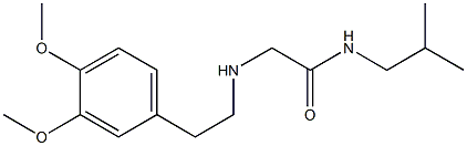 2-{[2-(3,4-dimethoxyphenyl)ethyl]amino}-N-(2-methylpropyl)acetamide 结构式