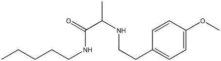 2-{[2-(4-methoxyphenyl)ethyl]amino}-N-pentylpropanamide 结构式