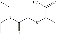 2-{[2-(diethylamino)-2-oxoethyl]thio}propanoic acid 结构式