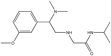 2-{[2-(dimethylamino)-2-(3-methoxyphenyl)ethyl]amino}-N-(propan-2-yl)acetamide 结构式