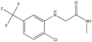 2-{[2-chloro-5-(trifluoromethyl)phenyl]amino}-N-methylacetamide 结构式