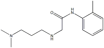 2-{[3-(dimethylamino)propyl]amino}-N-(2-methylphenyl)acetamide 结构式