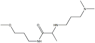 2-{[3-(dimethylamino)propyl]amino}-N-(3-methoxypropyl)propanamide 结构式