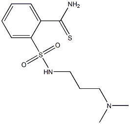 2-{[3-(dimethylamino)propyl]sulfamoyl}benzene-1-carbothioamide 结构式