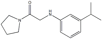 2-{[3-(propan-2-yl)phenyl]amino}-1-(pyrrolidin-1-yl)ethan-1-one 结构式