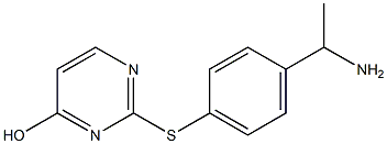 2-{[4-(1-aminoethyl)phenyl]sulfanyl}pyrimidin-4-ol 结构式