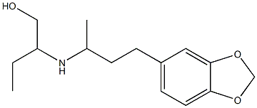 2-{[4-(2H-1,3-benzodioxol-5-yl)butan-2-yl]amino}butan-1-ol 结构式