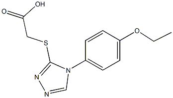 2-{[4-(4-ethoxyphenyl)-4H-1,2,4-triazol-3-yl]sulfanyl}acetic acid 结构式