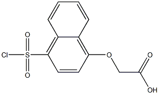 2-{[4-(chlorosulfonyl)naphthalen-1-yl]oxy}acetic acid 结构式