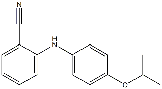 2-{[4-(propan-2-yloxy)phenyl]amino}benzonitrile 结构式