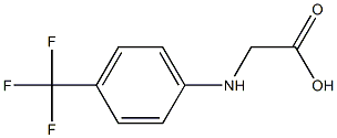 2-{[4-(trifluoromethyl)phenyl]amino}acetic acid 结构式