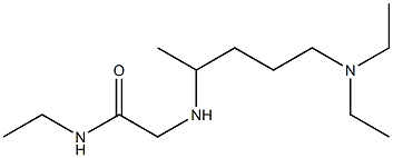 2-{[5-(diethylamino)pentan-2-yl]amino}-N-ethylacetamide 结构式